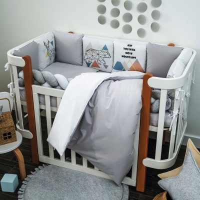Комплект бебешко спално бельо Scandi grey