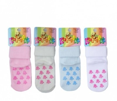 Бебешки чорапки против анти-слип с лапички 