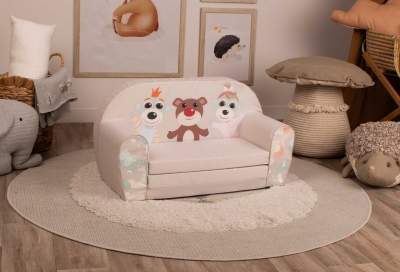 Delta trade-детски двоен разтегателен диван Приятели геометрични фигури