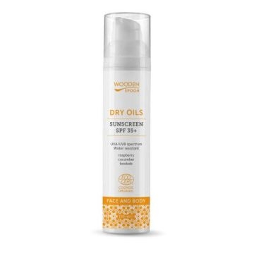 Слънцезащитен лосион за лице и тяло „Сухи масла“ SPF 35+  100мл 
