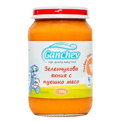 GANCHEV Зеленчукова яхния с пуешко месо 4м. 190г