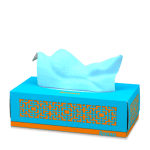 Renova-сини кърпи за лице в кутия