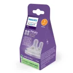 Комплект от 2 бр. Биберони без протичане Philips AVENT Natural Response SCY963/02 с бавен поток