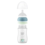 Нощен комплект за бебе Philips AVENT SCD838/17 със шише за хранене Natural Response 260 мл с биберон без протичане със среден поток и залъгалка Ultra Soft