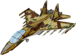 Thinkle stars- 3D пъзел Военен самолет SU-35