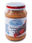 Ganchev-пюре от телешко месо с моркови и ориз 4м+ 190гр