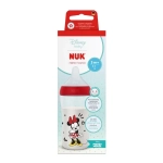 NUK Perfect Match Шише РР 260мл. със силиконов биберон за хранене M, 3+ мес. Мини, червено