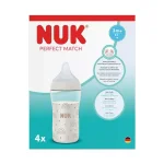NUK Perfect Match Сет 4 шишета  260 мл. Дъга