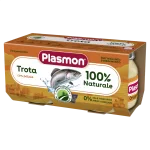 PLASMON Хомогенизирана риба пъстърва със зеленчуци 6м. 2х80г