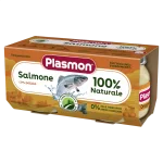 PLASMON Хомогенизирана риба сьомга със зеленчуци 6м. 2х80г