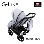 Adbor-бебешка количка 3в1 S-line eco:цвят SL-5