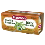 PLASMON Грах и тиквички 6м. 2х80г