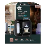 Уред за приготвяне на адаптирано мляко Tommee Tippee Perfect Prep Day & Night с дигитален дисплей и мека нощна светлина, включен филтър за вода и шише 125 мл 0м+