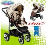 Бебешка комбинирана количка Mio цвят: кафяв