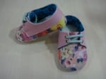 Бебешки обувки с връзки цвят:розов