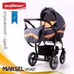 Бебешка количка 3в1 Marsel sport цвят 02