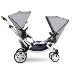 ABC Design-бебешка количка за близнаци 2в1 Zoom Graphite grey