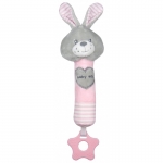 Baby Mix-плюшена играчка с пищялка Зайче