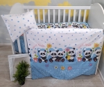 Galix-олекотен спален комплект 4ч Blue Panda