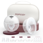 Momcozy M5 сива помпа за кърма с чанта за съхранение