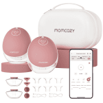 Momcozy M9 комплект с аксесоари в червен цвят