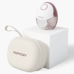Momcozy M6 помпа за кърма без ръце в червен цвят
