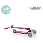 GLOBBER Elite Prime със светещи колела Розова - странична снимка