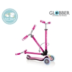 GLOBBER Elite Prime със светещи колела Розова - изглед отблизо