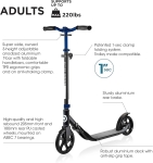 GLOBBER ONE NL 205-180 DUO - кобалтово синя тротинетка