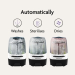 Baby Brezza Bottle Washer Pro - вътрешна камера и кошници