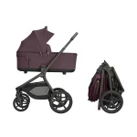 KIKKA BOO PLATINUM Комбинирана количка 2в1 GOYA MERLOT