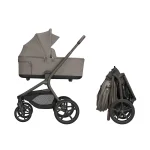 KIKKA BOO PLATINUM Комбинирана количка 2в1 GOYA MOCCA