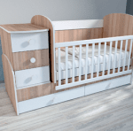 Детско трансформиращо легло-люлка Гергана 3 с подвижна решетка
