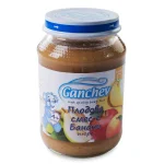 GANCHEV Пюре от плодова смес с банани 4м. 190г