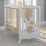 BAMBINO CASA Комплект 2ч. бебешко легло + скрин с пуш механизми Amore naturale