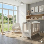 Бебешко легло  Bambino Casa Bella cot naturale-grigio