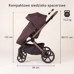  Комбинирана количка Como CHOCOLATE FANGO 2 в 1