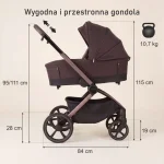  Комбинирана количка Como CHOCOLATE BROWN 5 в 1