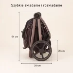  Комбинирана количка Como CHOCOLATE BROWN 5 в 1