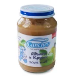 GANCHEV 100% плод - Пюре от ябълки и круши 4м. 190г