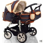 Бебешка количка за близнаци Duo цвят:16
