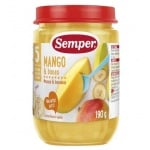 Semper-Пюре манго с банани 6м+ 190гр