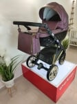 Adbor-бебешка количка 3в1 Avenue 3D: лилав/черен