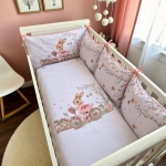 Луксозен спален комплект Bambino Casa Rose Rabbit 10ч