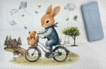 Муселинови пелени 2бр. Bambino Casa Blu Rabbit 80 х 80 см