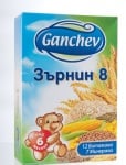 Ganchev-млечна каша Зърнин 8 6м+200гр