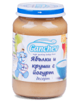 Ganchev-десерт ябълки и круши с йогурт 4м+190гр