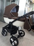 Бебешка количка 3в1 Gusio S-line цвят:кафяв