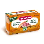 Plasmon Пюре говеждо месо с моркови 6м. 2х120г