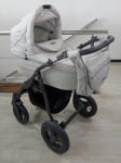 Adbor-Бебешка количка 2в1 Zipp цвят:светло сив